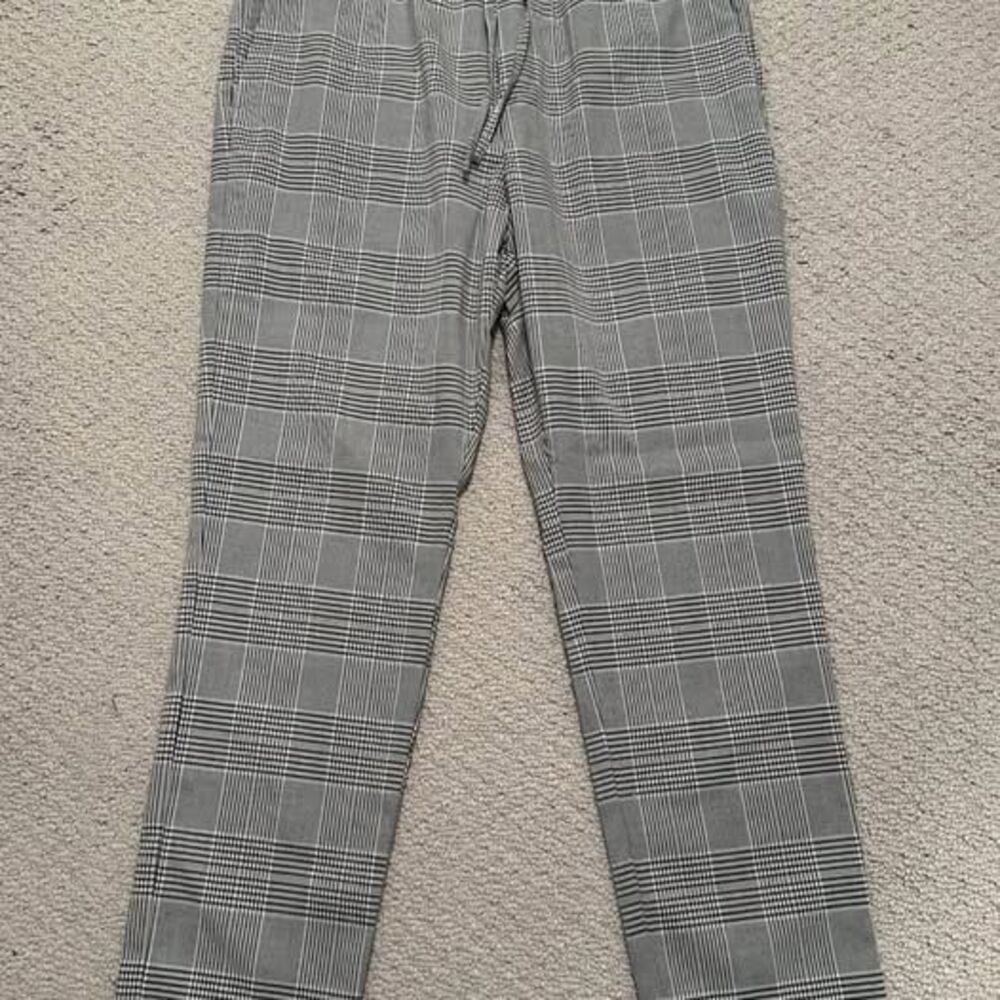 H&M Men’s Plaid Drawstring Joggers (S)